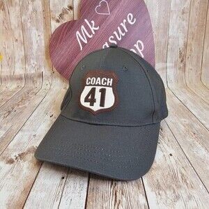Coach deep green cap